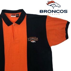 VTG 90s The Edge Denver Broncos NFL Polo Shirt